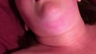 Amateur cumming hard from vibrator