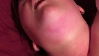 Amateur cumming hard from vibrator