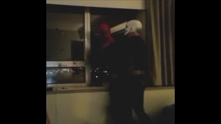 skeleton faced frogman humps spiderman