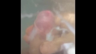 Underwater masturbation with slo-mo orgasm