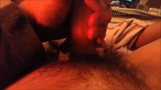 Slowly milking my cock