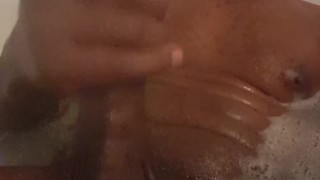 Bathtime jack off