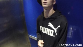 IN THE SUBWAY AND HANDJOB