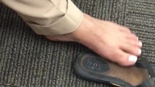Sexy Dominican Feet at Work
