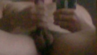 stud with big saggy nuts cums in mirror