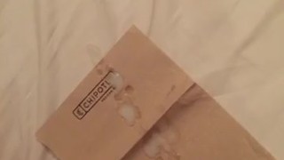 Gotta love Chipotle (jizz in napkin)