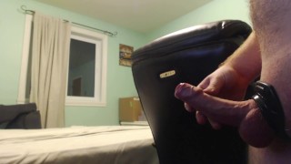 Slow stroke and a big cumshot