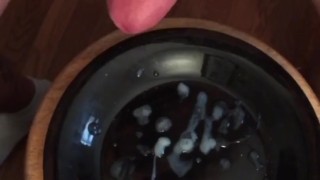 Jerking my cock until it explodes