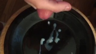 Jerking my cock until it explodes