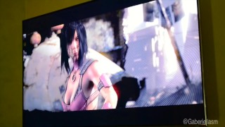 Gaberiella Monroe Losing at Mortal Kombat X and striping off my cloths