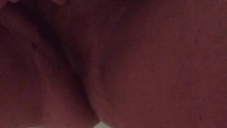 Chubby amateur squirts and pisses all over herself