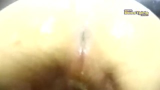 Asian Shemale Cums and Pees onto Camera Lens