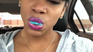 ASMR - Gum Chewing - Bubble Blowing - EbonyLovers
