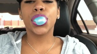 ASMR - Gum Chewing - Bubble Blowing - EbonyLovers