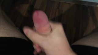 Stroking and Cumming Hard
