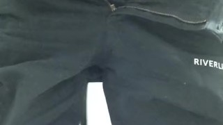 PISSING with COCK PLUG