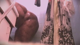 Taking A Warm Shower After Being In The Snowing Cold Weather