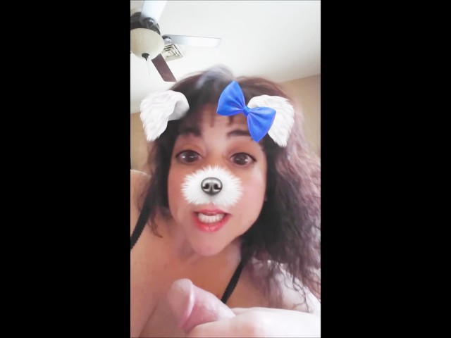 Snapchat Puppy Plays With a Boner 