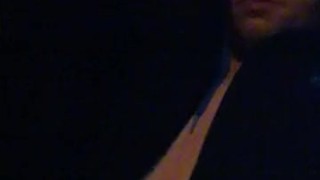 bi chav wanking in a car/outdoors