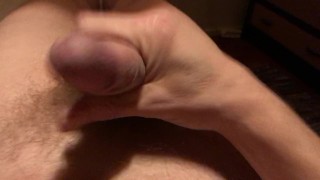 Close up cumschot jerk off myself