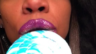 ASMR - Sucking Licking Moaning - Leather Jacket - EbonyLovers