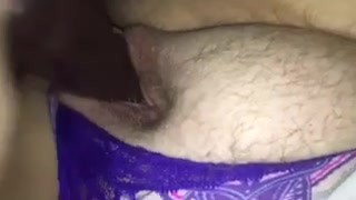 Phat White Pussy Loving Big Black Dildo