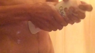 Playing in the shower