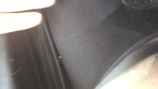 Quick Pussy Rub on Break from Work