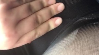 Quick Pussy Rub on Break from Work