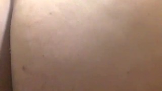 Sexy Bondage BBW rides huge BBC dildo
