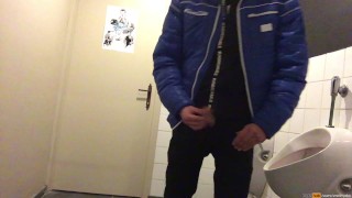 when I'm in a public restroom I need to show my dick on camera