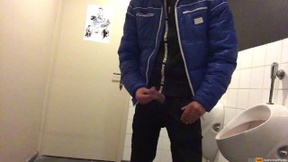 when I'm in a public restroom I need to show my dick on camera