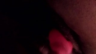 Ebony rough clit play cumminv all over my butterfly toy