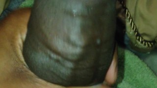 Cum dripping from my cock
