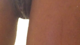 Up in the air shower masturbation cumshot