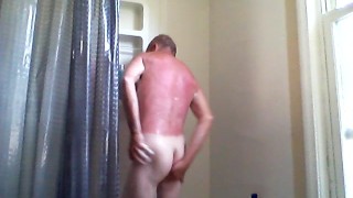 shower shave and cum