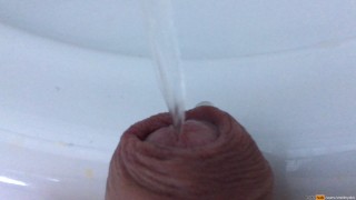 my dick pissing - close up view
