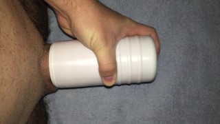 Late night action with the pocket pussy