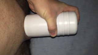Late night action with the pocket pussy