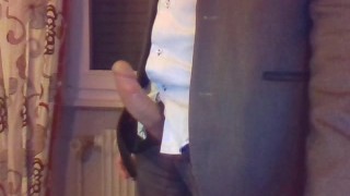 Giving myself pleasure thinking of your pussy