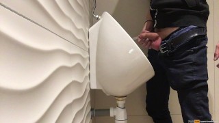 one boy - one urinal - one piss stream