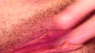 Fingering my wet pussy and licking my cum