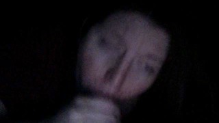 Mrs. suck my BBC love stick passionately in the dark