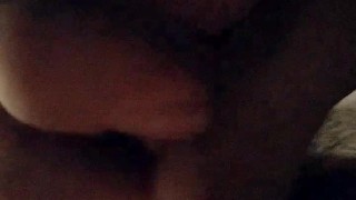 Stroking my hard cock