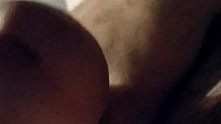 Stroking my hard cock
