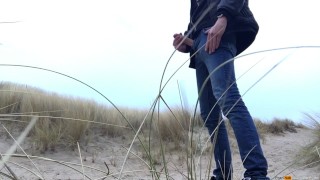 Do you dare to stroke your big dick in public - I do!