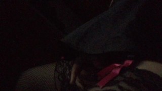 Jerk and Cum in Crotchless Panties, Fishnets and Camisole II