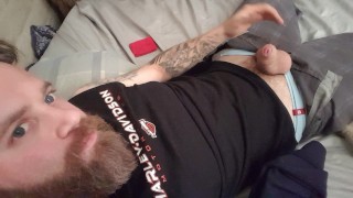 jacking off and showing off my big balls