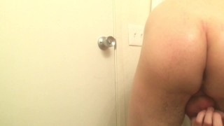 Fitting a cucumber in ass!