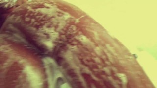 Busty Babe Rubbing Wet Body